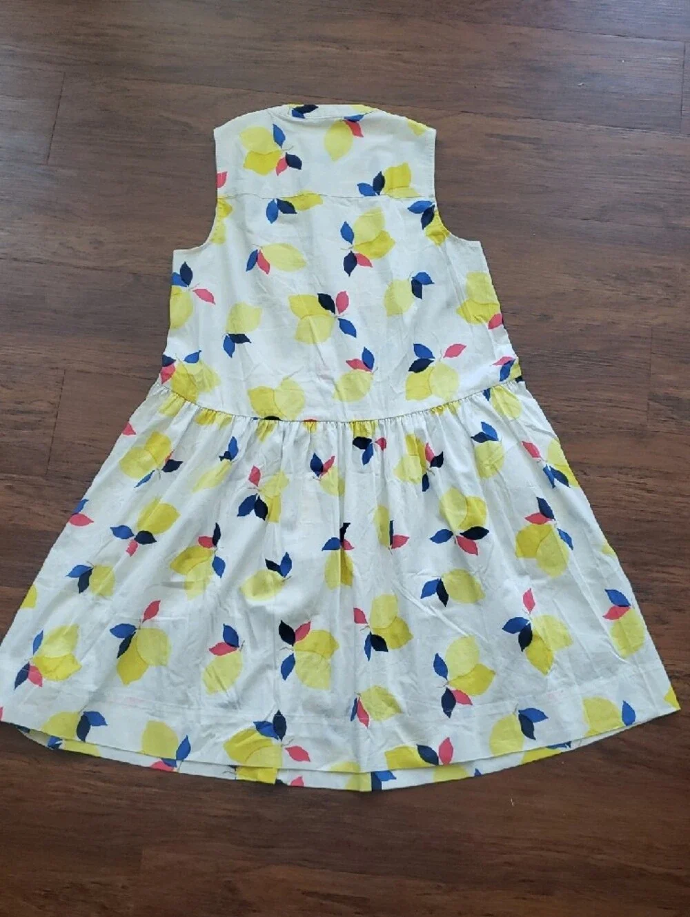 Kate Spade White Yellow Lemon Sun Dress Size M Boho Preppy Y2K Summer Vacation